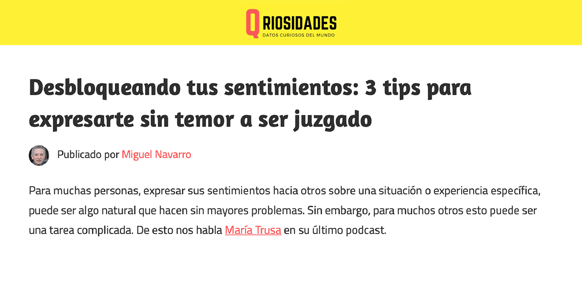 3 tips para desbloquear y expresar sentimientos sin temor