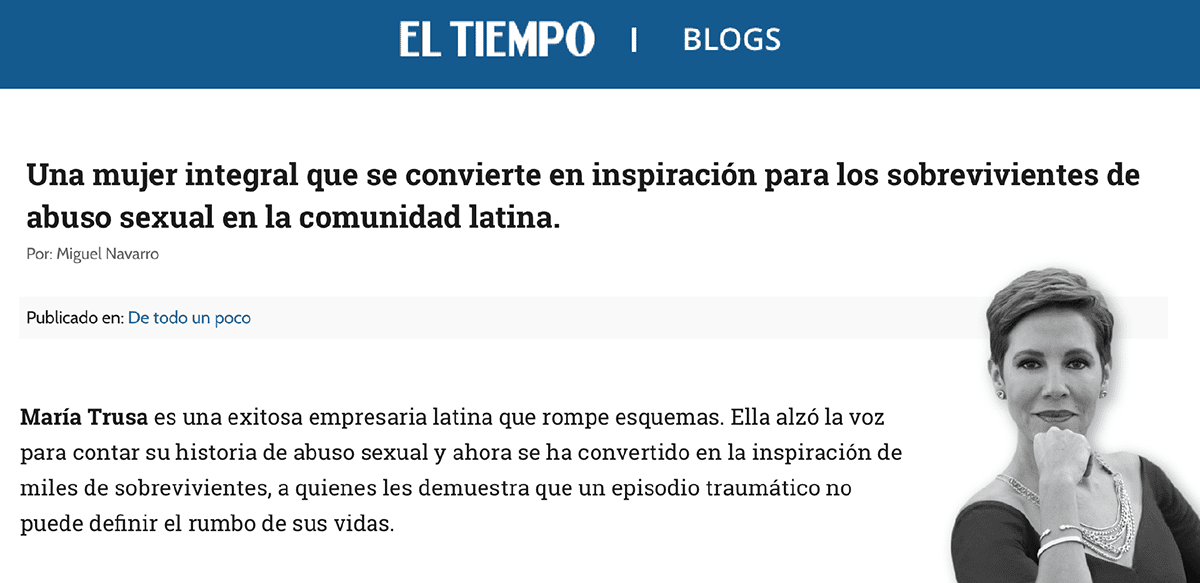 María Trusa: una inspiración para los sobrevivientes de abuso sexual en la comunidad latina