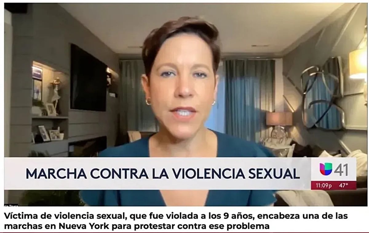 Victims march against sexual violence|Víctimas marchan contra la violencia sexual